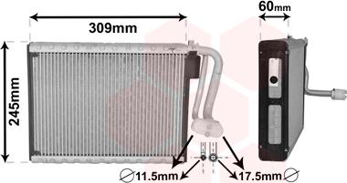 Van Wezel 0600V440 - Höyrystin, ilmastointilaite inparts.fi