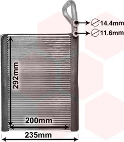 Van Wezel 0600V476 - Höyrystin, ilmastointilaite inparts.fi