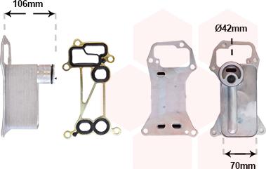 Van Wezel 06013717 - Moottoriöljyn jäähdytin inparts.fi
