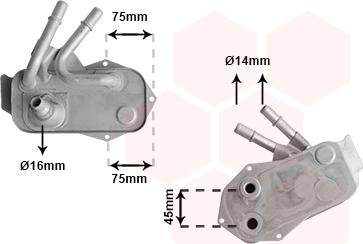 Van Wezel 06013733 - Öljynjäähdytin, autom. vaihteisto inparts.fi