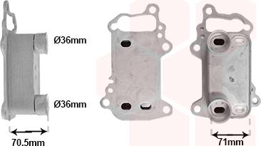 Van Wezel 06013732 - Moottoriöljyn jäähdytin inparts.fi