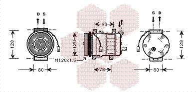 Van Wezel 0100K010 - Kompressori, ilmastointilaite inparts.fi