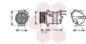 Van Wezel 0100K112 - Kompressori, ilmastointilaite inparts.fi