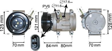 Van Wezel 0800K037 - Kompressori, ilmastointilaite inparts.fi