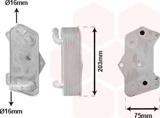 Van Wezel 03003435 - Öljynjäähdytin, autom. vaihteisto inparts.fi