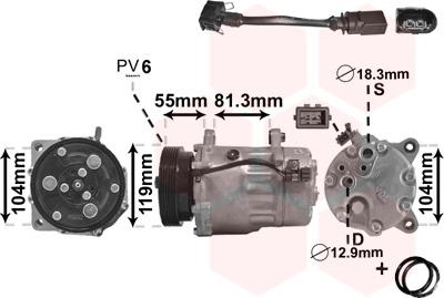 Van Wezel 0300D152 - Kuivain, ilmastointilaite inparts.fi