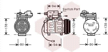 Van Wezel 0300K011 - Kompressori, ilmastointilaite inparts.fi