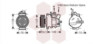 Van Wezel 0300K330 - Kompressori, ilmastointilaite inparts.fi