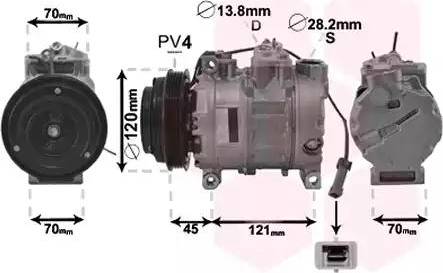 Van Wezel 0300K379 - Kompressori, ilmastointilaite inparts.fi