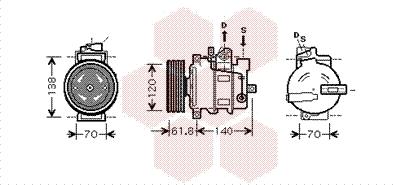 Van Wezel 0300K263 - Kompressori, ilmastointilaite inparts.fi