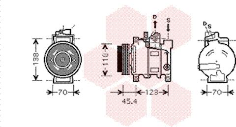 Van Wezel 0300K227 - Kompressori, ilmastointilaite inparts.fi