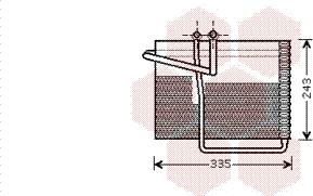 Van Wezel 0700V042 - Höyrystin, ilmastointilaite inparts.fi