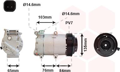 Van Wezel 1800K418 - Kompressori, ilmastointilaite inparts.fi