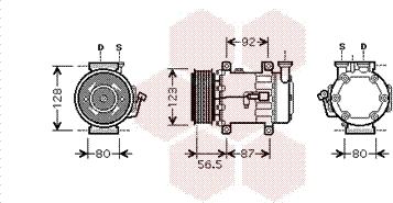 Van Wezel 1800K432 - Kompressori, ilmastointilaite inparts.fi