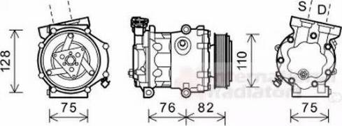 Van Wezel 1800K479 - Kompressori, ilmastointilaite inparts.fi