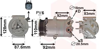 Van Wezel 1800K477 - Kompressori, ilmastointilaite inparts.fi