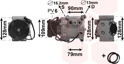 Van Wezel 1800K105 - Kompressori, ilmastointilaite inparts.fi