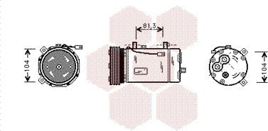 Van Wezel 1800K307 - Kompressori, ilmastointilaite inparts.fi