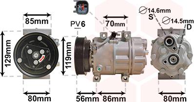 Van Wezel 1800K378 - Kompressori, ilmastointilaite inparts.fi