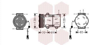 Van Wezel 1800K289 - Kompressori, ilmastointilaite inparts.fi