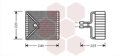 Van Wezel 1800V273 - Höyrystin, ilmastointilaite inparts.fi