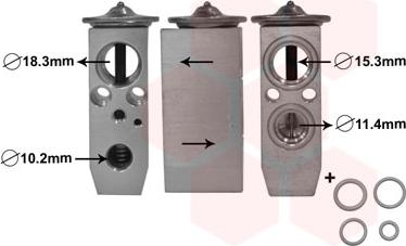 Van Wezel 13001359 - Paisuntaventtiili, ilmastointilaite inparts.fi