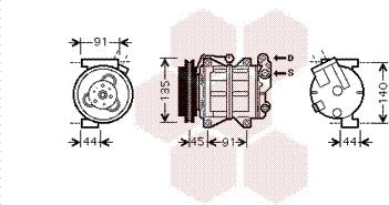 Van Wezel 1300K314 - Kompressori, ilmastointilaite inparts.fi