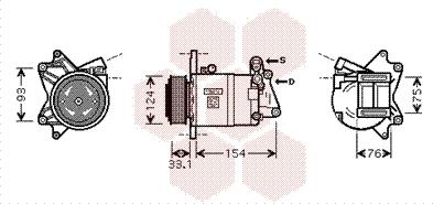 Van Wezel 1300K321 - Kompressori, ilmastointilaite inparts.fi