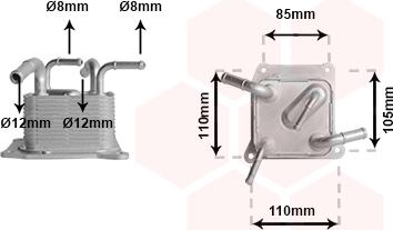 Van Wezel 13013705 - Öljynjäähdytin, autom. vaihteisto inparts.fi
