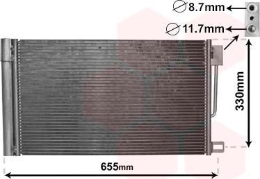 Van Wezel 17005314 - Lauhdutin, ilmastointilaite inparts.fi