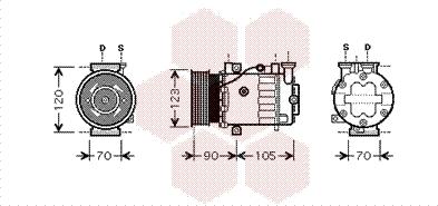 Van Wezel 1700K361 - Kompressori, ilmastointilaite inparts.fi