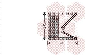 Van Wezel 1700V381 - Höyrystin, ilmastointilaite inparts.fi