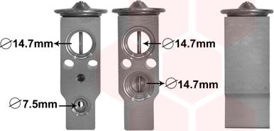 Van Wezel 82001386 - Paisuntaventtiili, ilmastointilaite inparts.fi