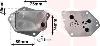 Van Wezel 82003288 - Moottoriöljyn jäähdytin inparts.fi
