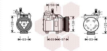 Van Wezel 8200K093 - Kompressori, ilmastointilaite inparts.fi