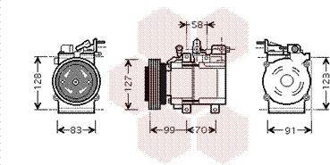 Van Wezel 8200K160 - Kompressori, ilmastointilaite inparts.fi