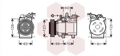 Van Wezel 8200K138 - Kompressori, ilmastointilaite inparts.fi