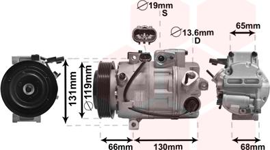 Van Wezel 8200K340 - Kompressori, ilmastointilaite inparts.fi