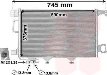 Van Wezel 30005360 - Lauhdutin, ilmastointilaite inparts.fi