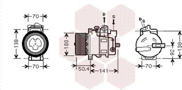 Van Wezel 3000K431 - Kompressori, ilmastointilaite inparts.fi