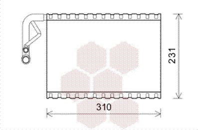 Van Wezel 3000V544 - Höyrystin, ilmastointilaite inparts.fi