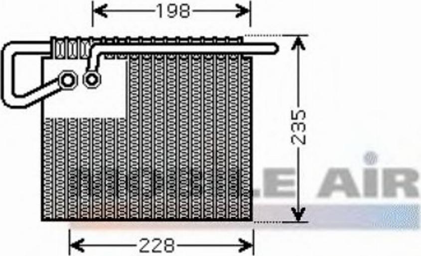 Van Wezel 3000V397 - Höyrystin, ilmastointilaite inparts.fi