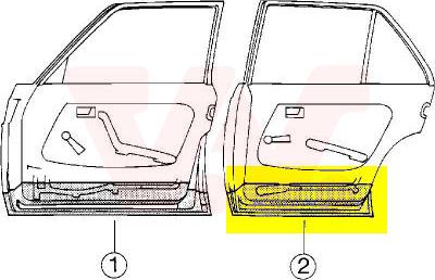 Van Wezel 3010278 - Ovi, kori inparts.fi