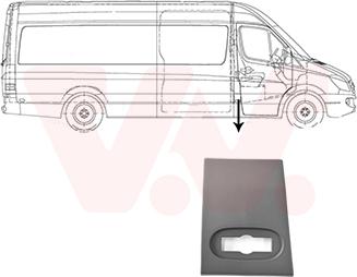 Van Wezel 3077418 - Suoja / koristelista, kylkipaneli inparts.fi