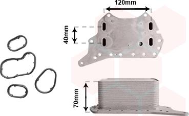 Van Wezel 33013701 - Moottoriöljyn jäähdytin inparts.fi