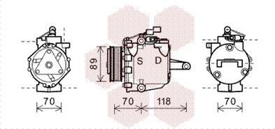 Van Wezel 3200K224 - Kompressori, ilmastointilaite inparts.fi