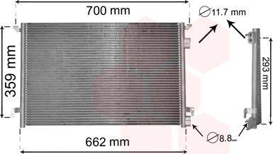 Van Wezel 37005397 - Lauhdutin, ilmastointilaite inparts.fi