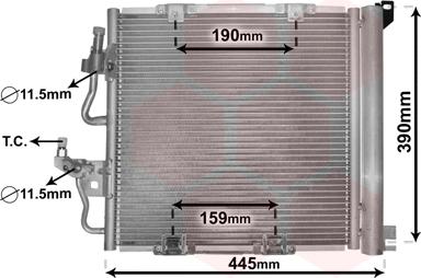 Van Wezel 37005368 - Lauhdutin, ilmastointilaite inparts.fi