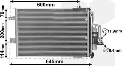 Van Wezel 37005385 - Lauhdutin, ilmastointilaite inparts.fi