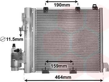 Van Wezel 37005250 - Lauhdutin, ilmastointilaite inparts.fi